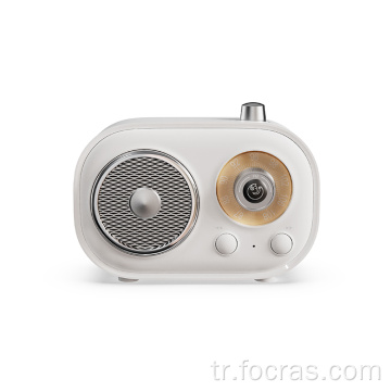 FM Radyolu Taşınabilir Mini Retro Bluetooth Hoparlör